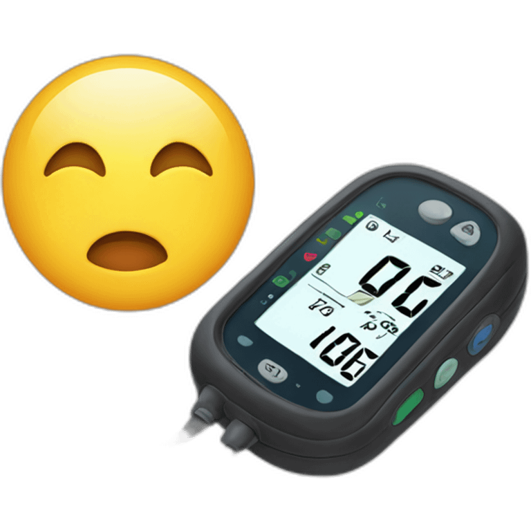 Continuous glucose monitor emoji