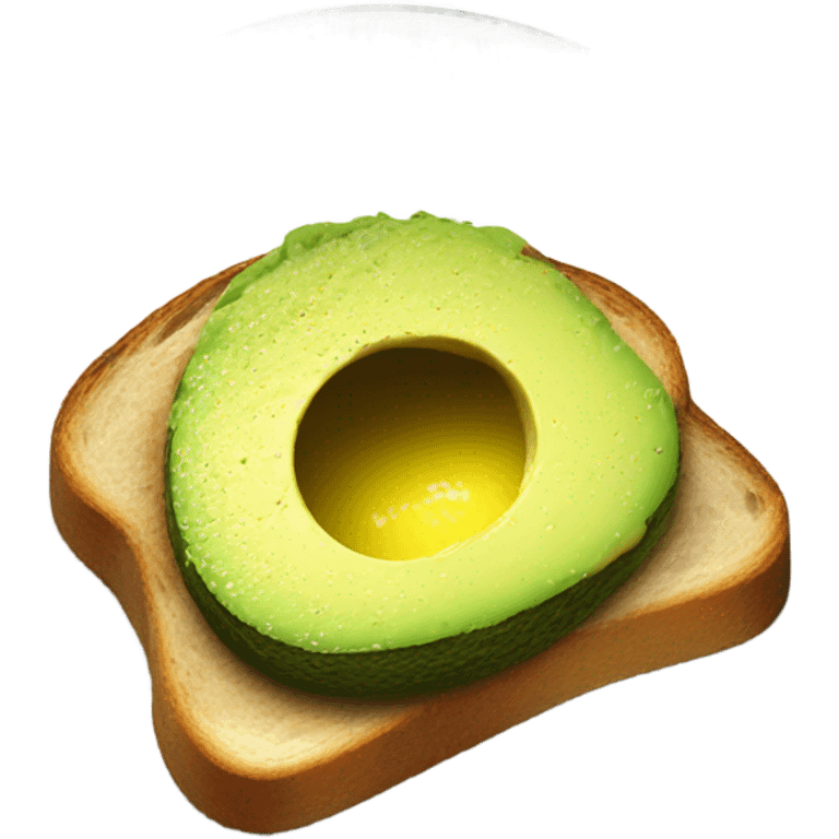 Smashed avocado on toast emoji