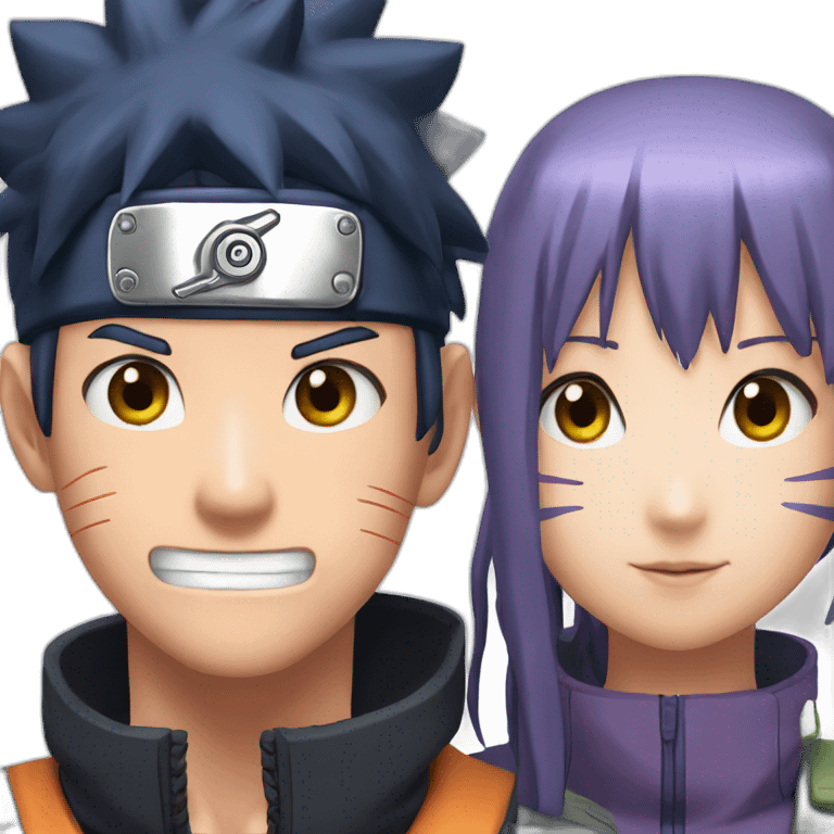 Naruto and hinata  emoji