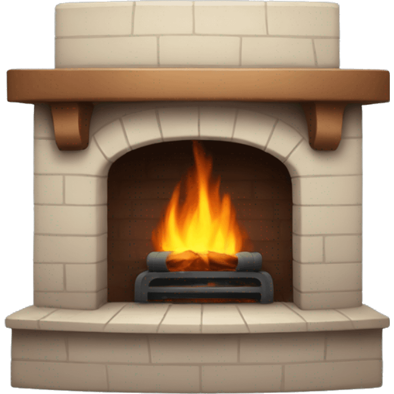 Warm fireplace emoji