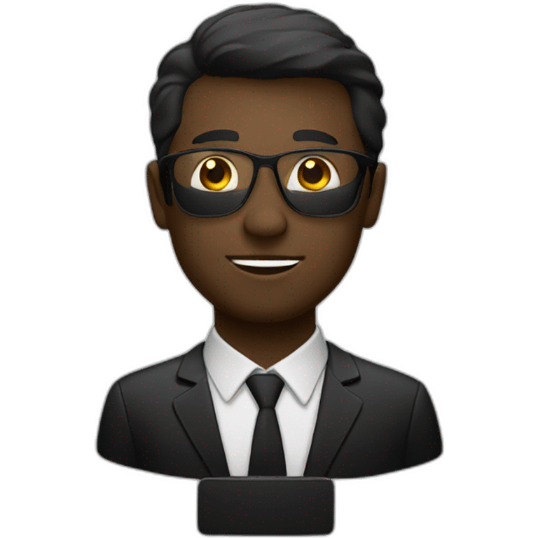 manager black glass emoji