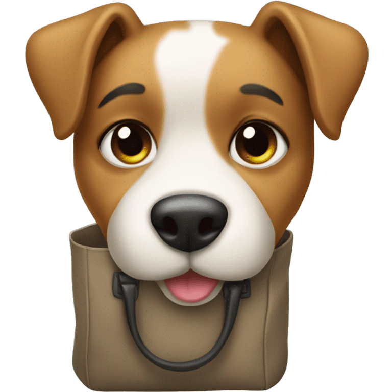 Dog with bag emoji