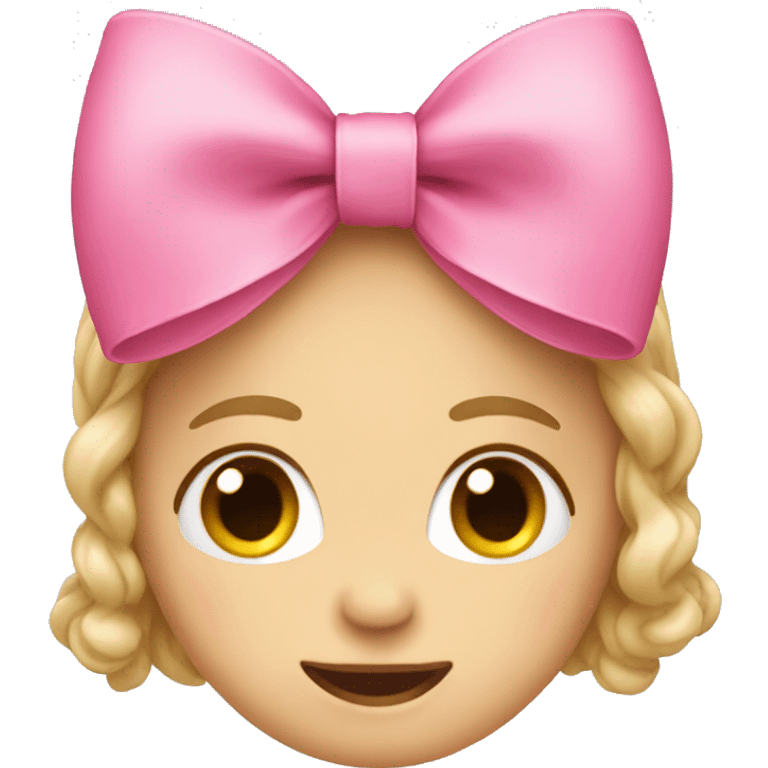 A pink bow emoji