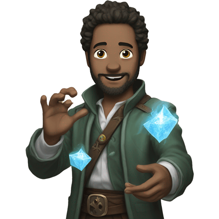 Rick playing magic the gathering emoji