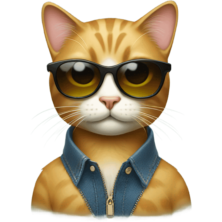 Cat with sunglasses emoji