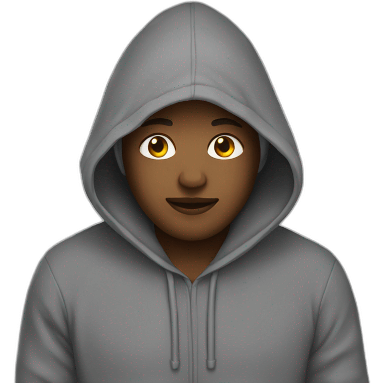 person in a hoodie emoji