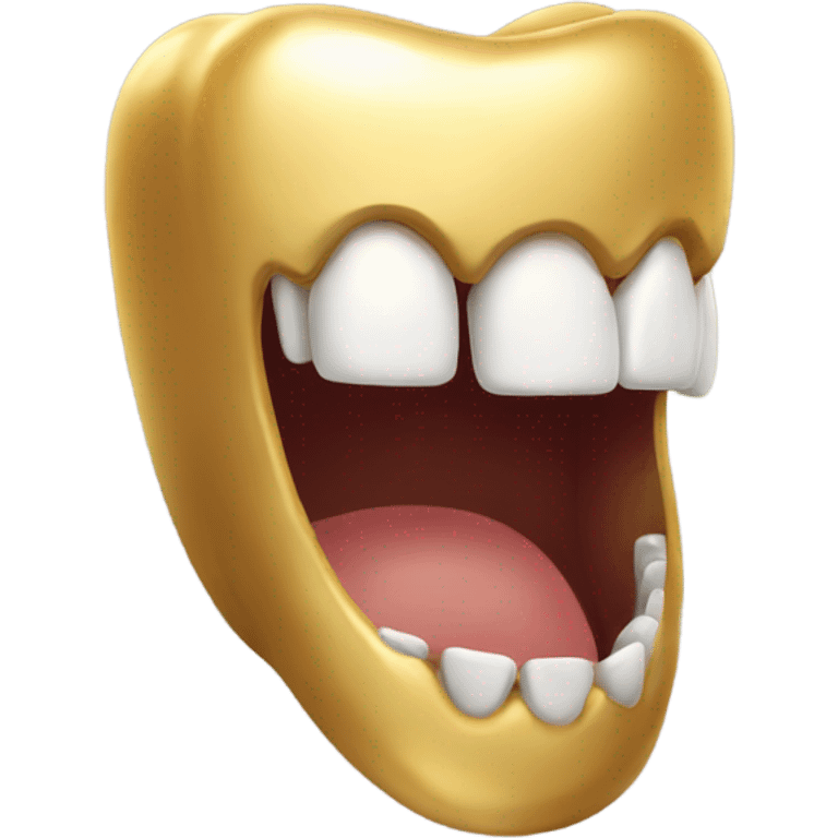 Gold tooth  emoji