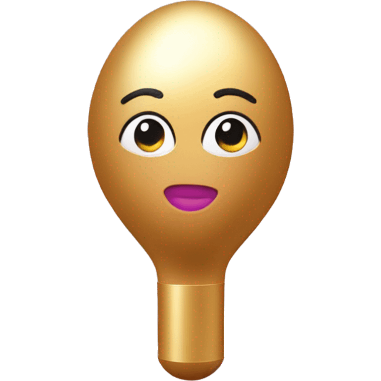 pink and gold beauty blender emoji