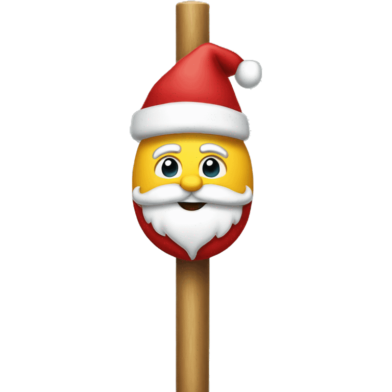 santa on a pole emoji