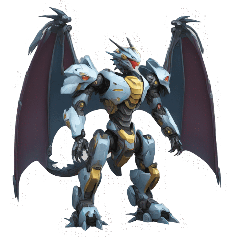 Mecha Dragon full body emoji