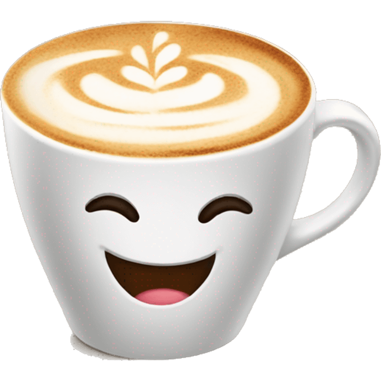 smiling cappucino emoji