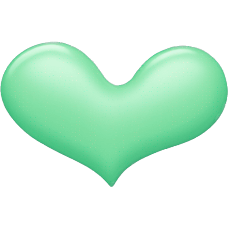 mint color heart emoji