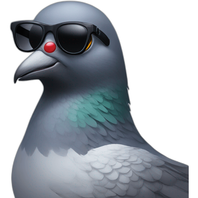 pigeon with sunglasses emoji