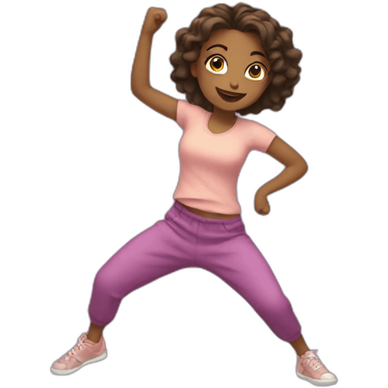 Girl is dancing emoji