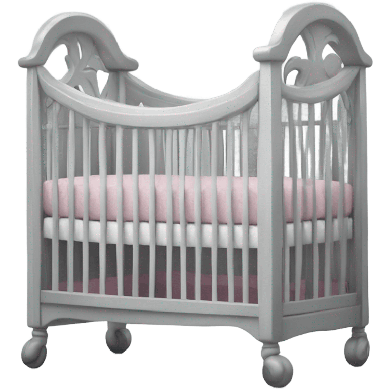 Children's stylish crib for babies emoji