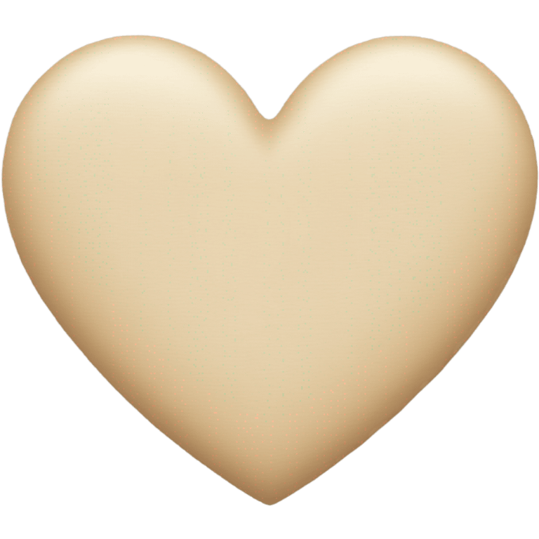 Beige heart emoji