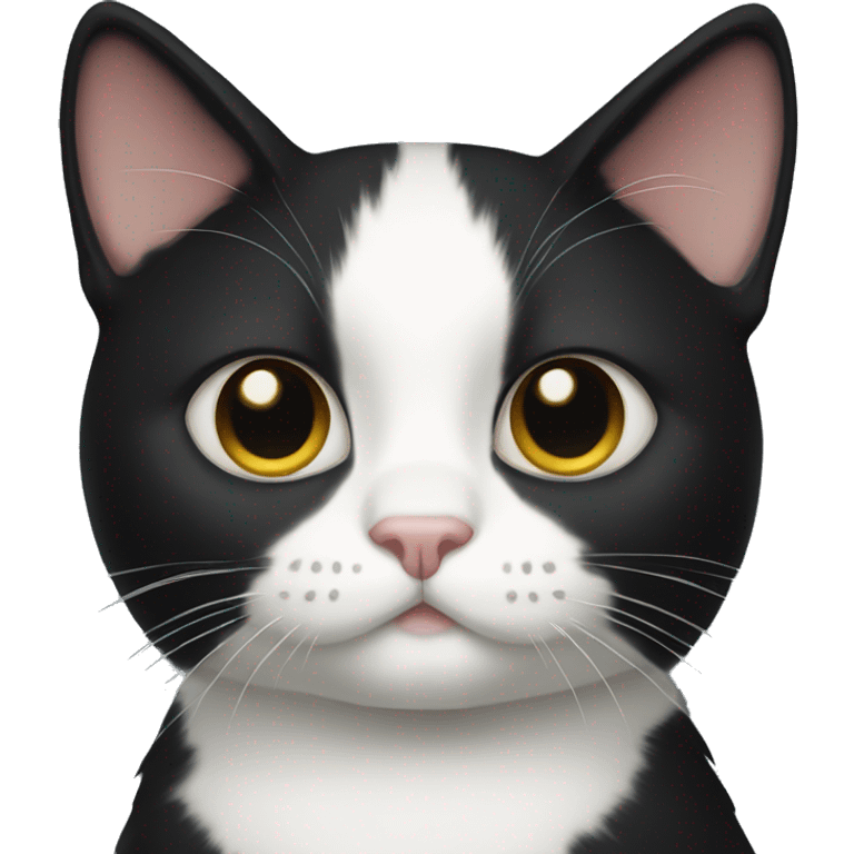 Tuxedo cat emoji