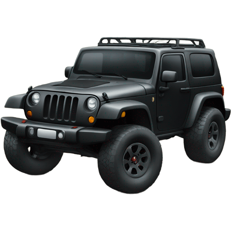 Black jeep trailhawk  emoji