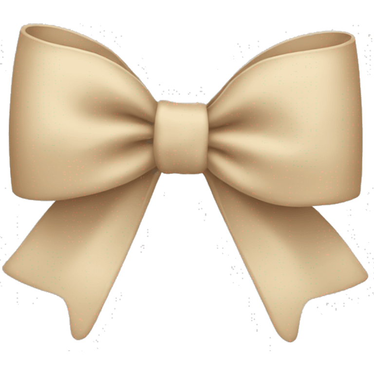 Beige bow emoji