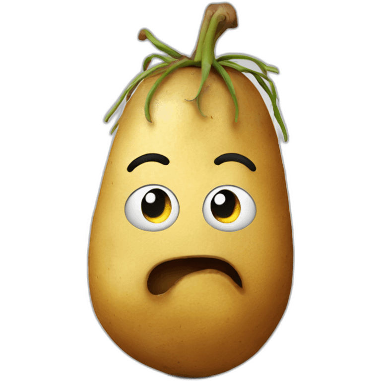 crazy potato emoji