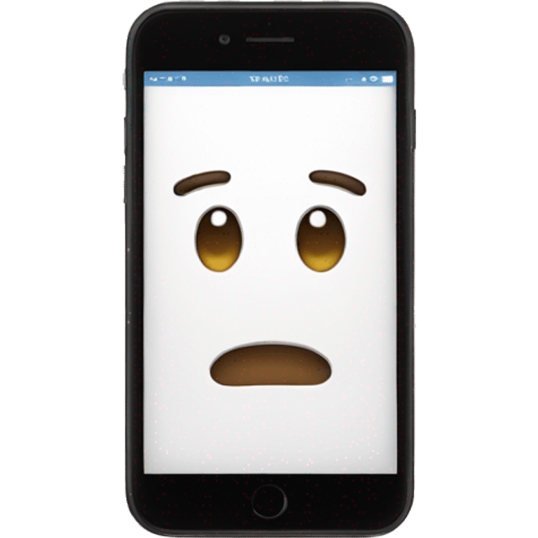 face in a cellphone emoji