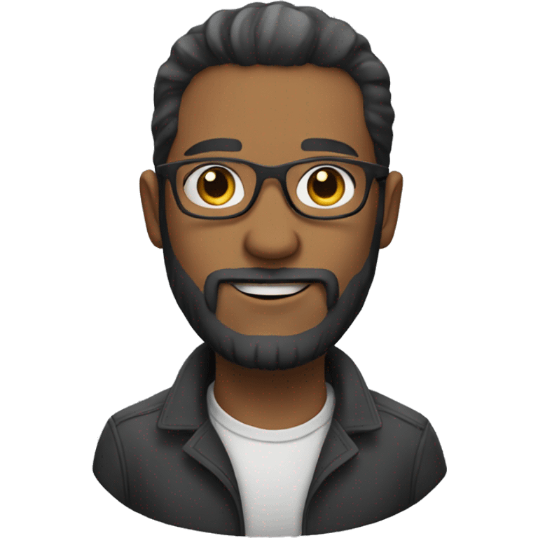 A man with glasses and a beard emoji