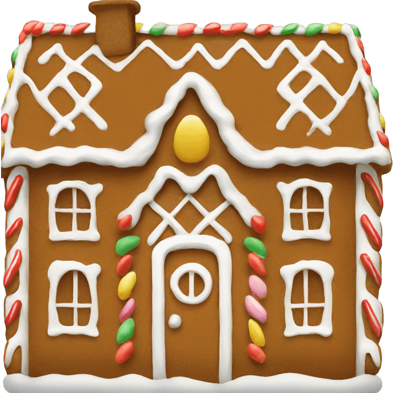 Gingerbread house emoji