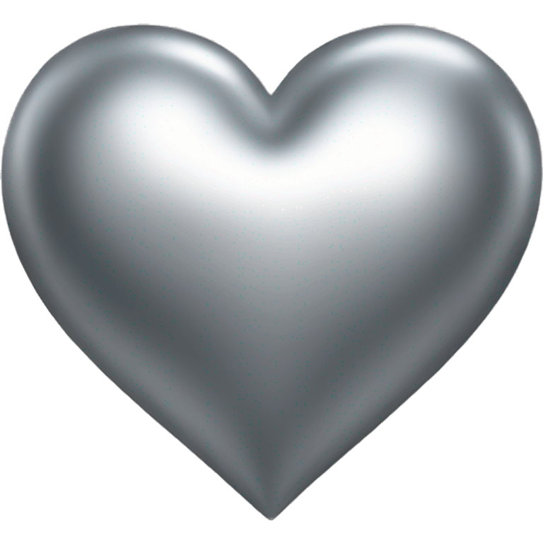 Metallic heart emoji