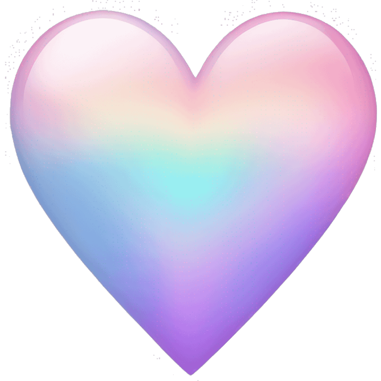 Pastel gradient heart crystal  emoji