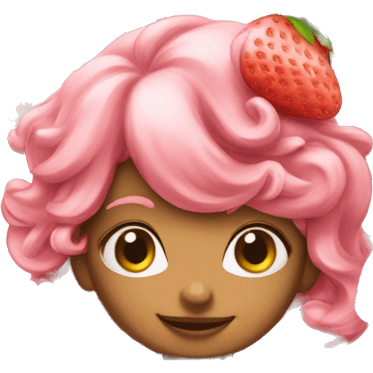 Strawberry shortcake ( food ) emoji