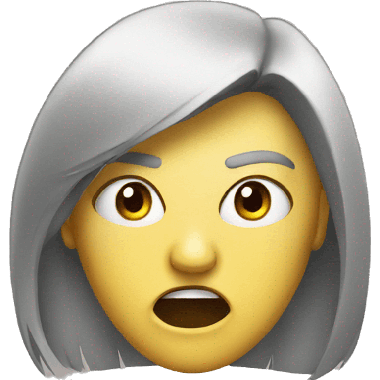 woman angry guy mask emoji