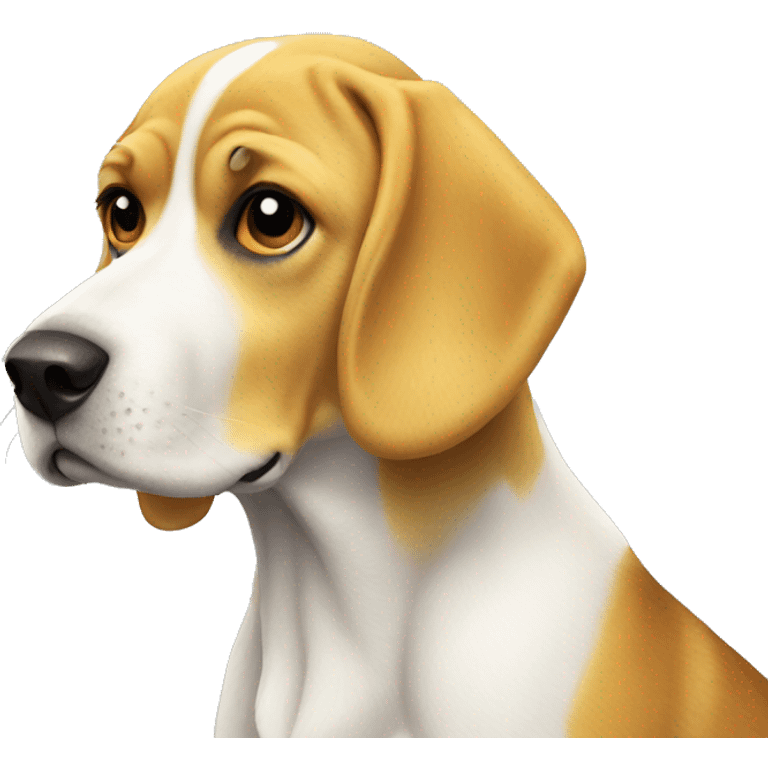 Yellow beagle emoji