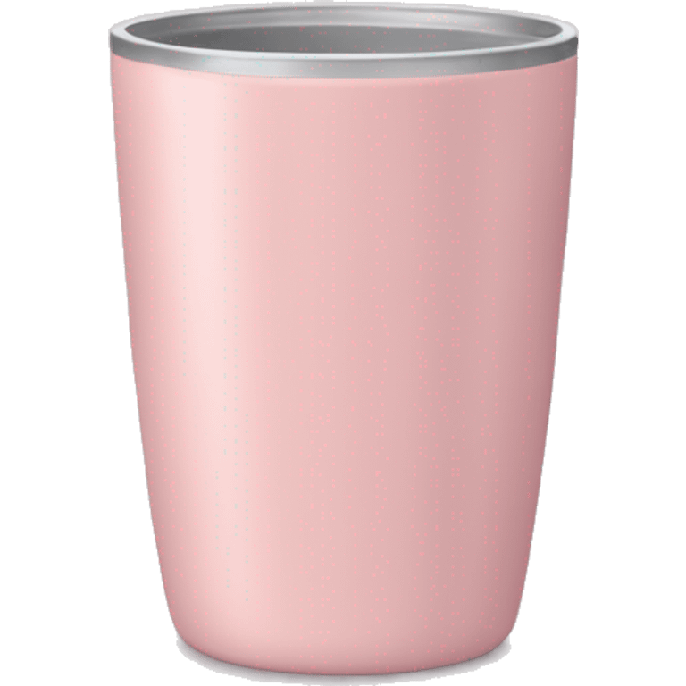 Light pink tumbler without face emoji