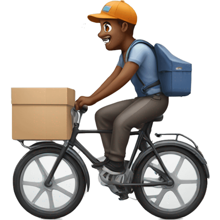 delivery boy on bike emoji