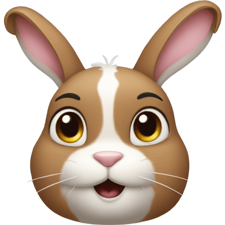 bunny funny face emoji