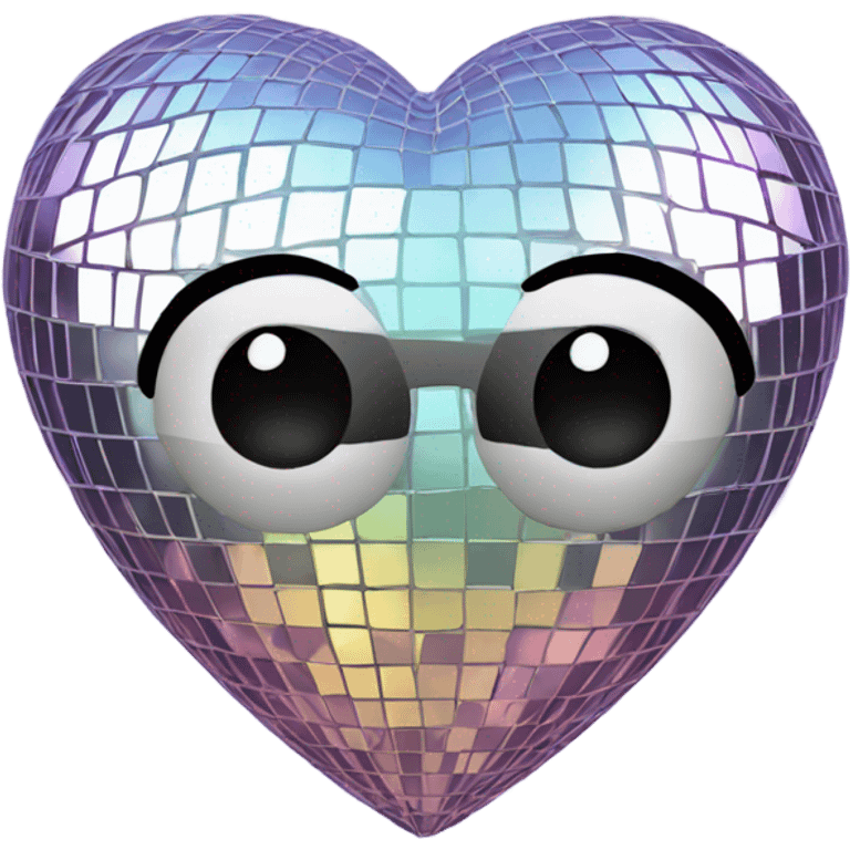 Disco ball heart  emoji