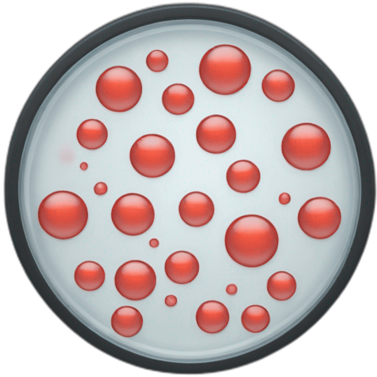 Petri Dish black emoji