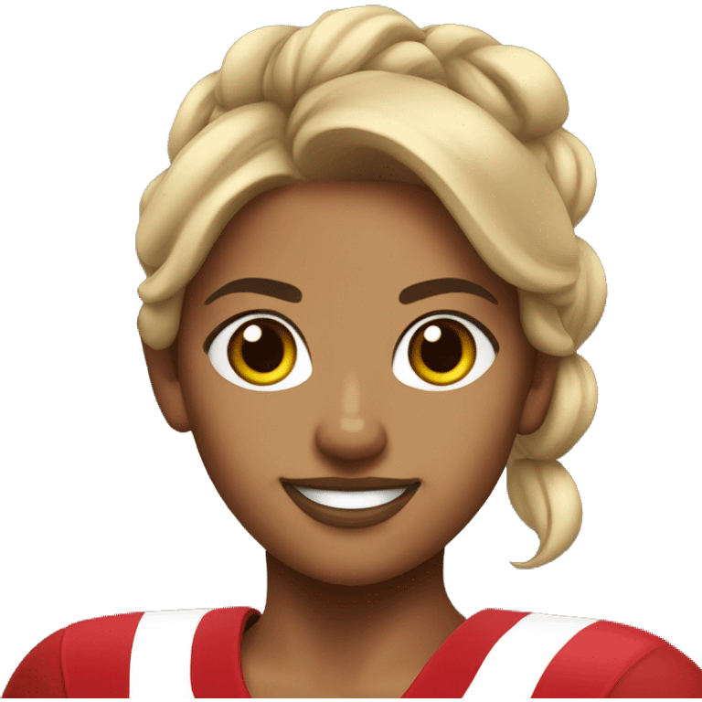 SF 49er cheerleader tan skin emoji