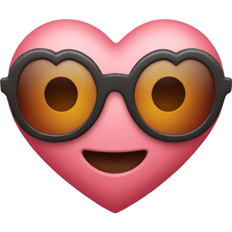 Heart with sunglasses  emoji