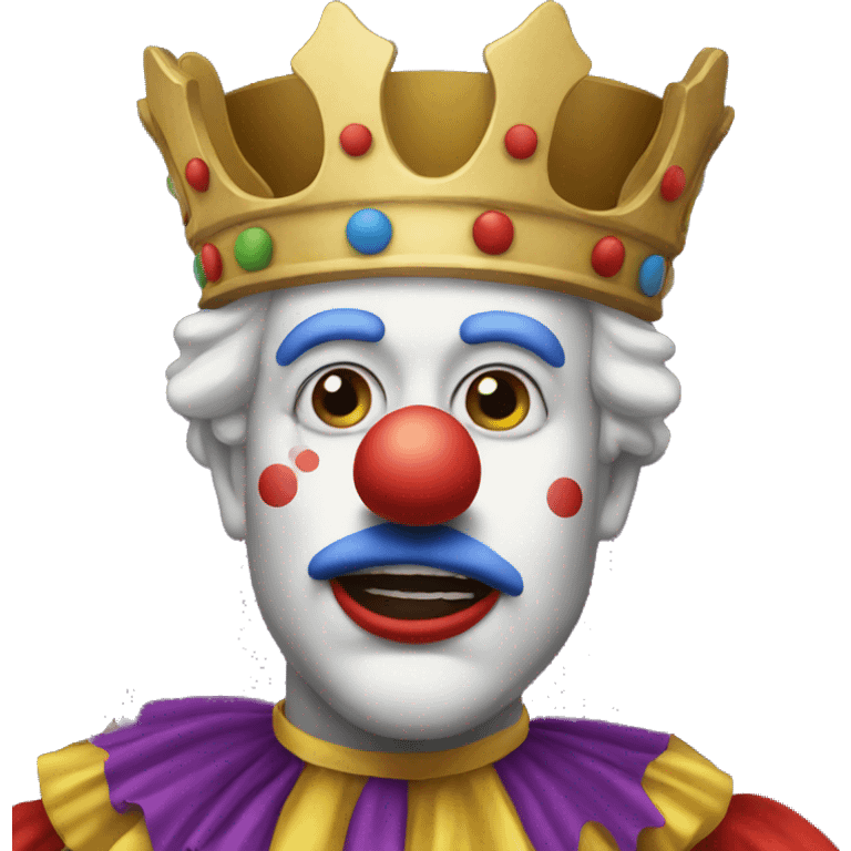 Clown king emoji