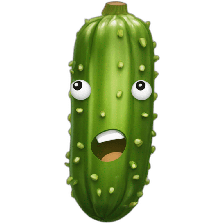 Pickle with air style Mohawk  emoji