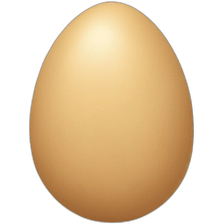 flatstyle egg beige emoji