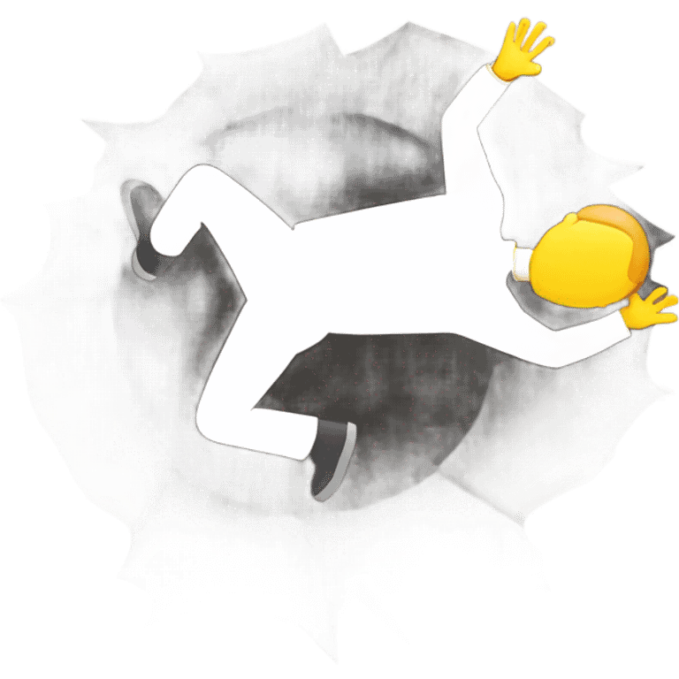 man falling in a hole emoji emoji