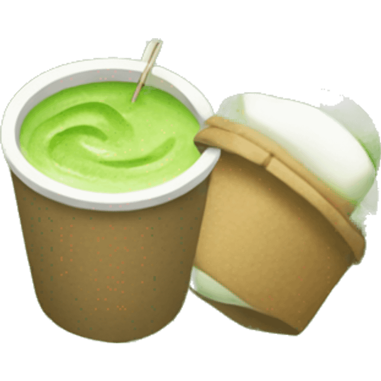 Matcha to go emoji