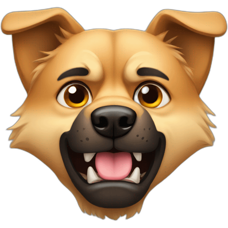 Angry german sheppard emoji