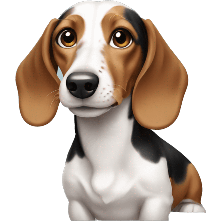 Piebald dachshund  emoji