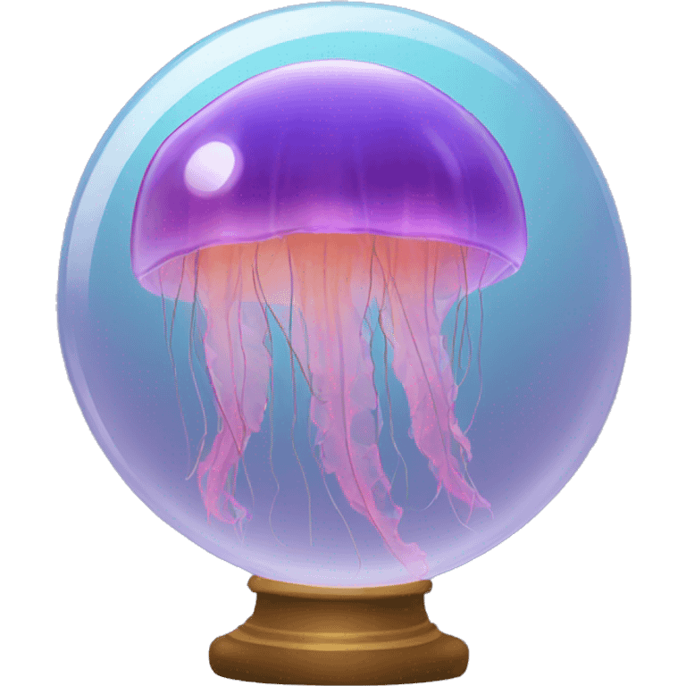 Jellyfish crystal ball emoji