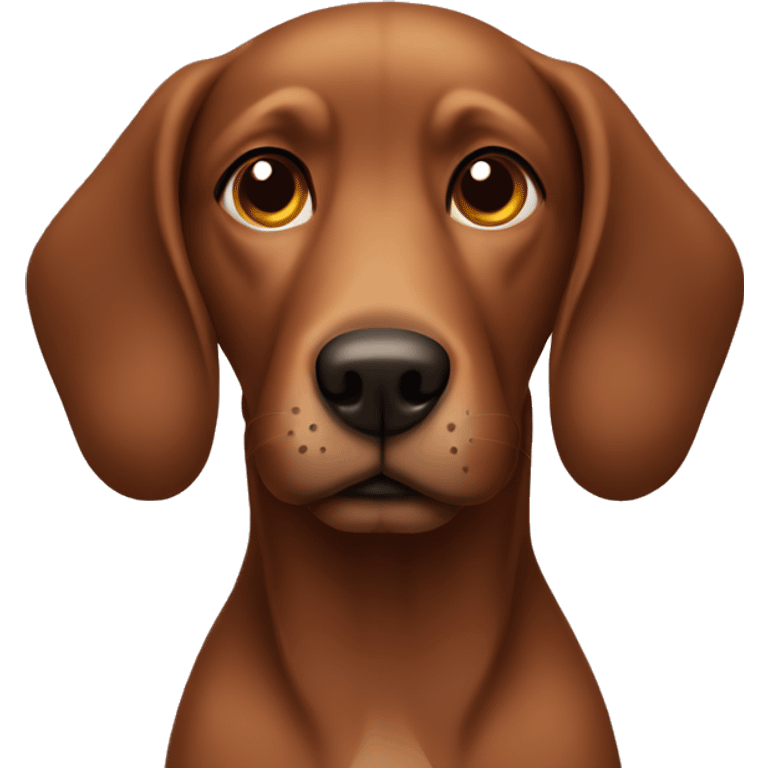 Brown dog with long ears emoji