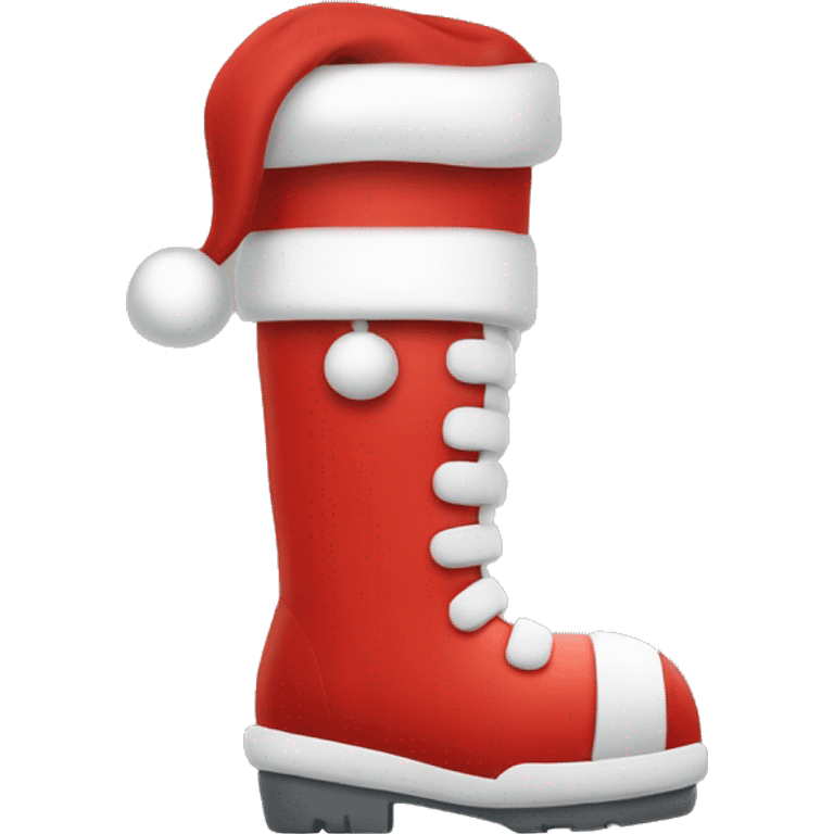 Minimalistic Santa boot  emoji