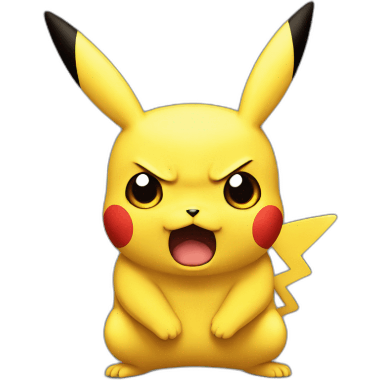 Pikachu angry emoji